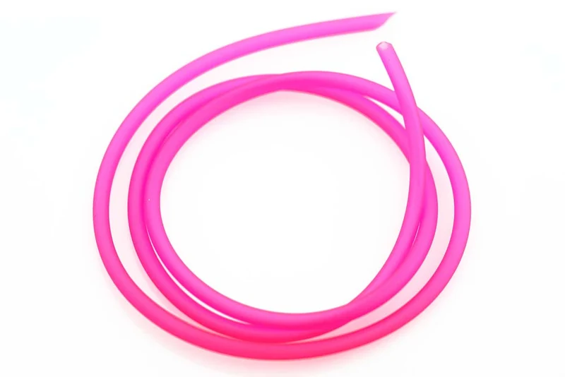 Silikonschlauch-Tubefly-Hakenführung – Fluoreszierendes Pink
