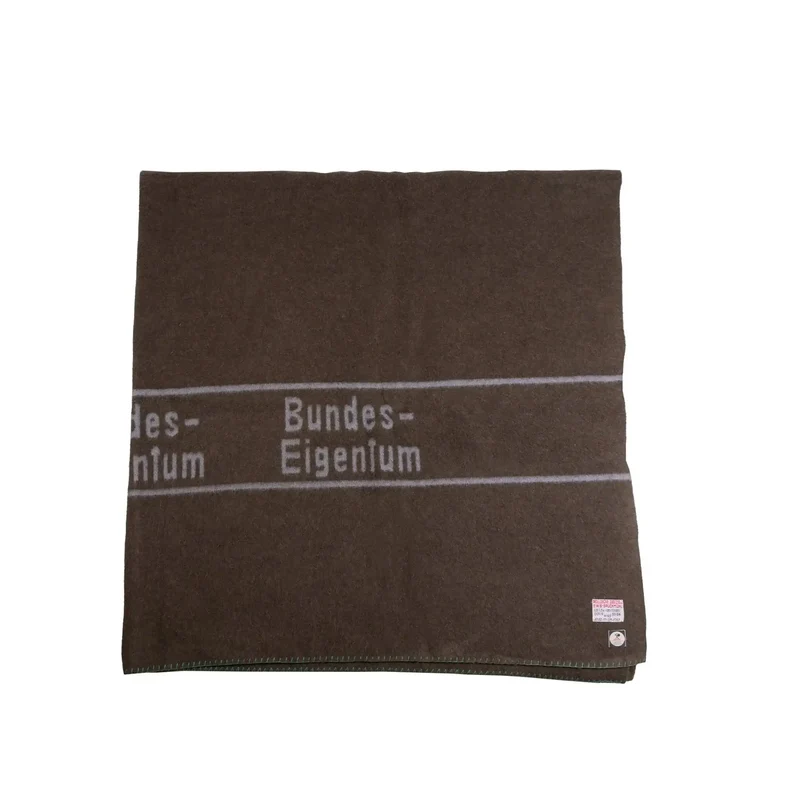 BW Wolldecke oliv/braun neuwertig