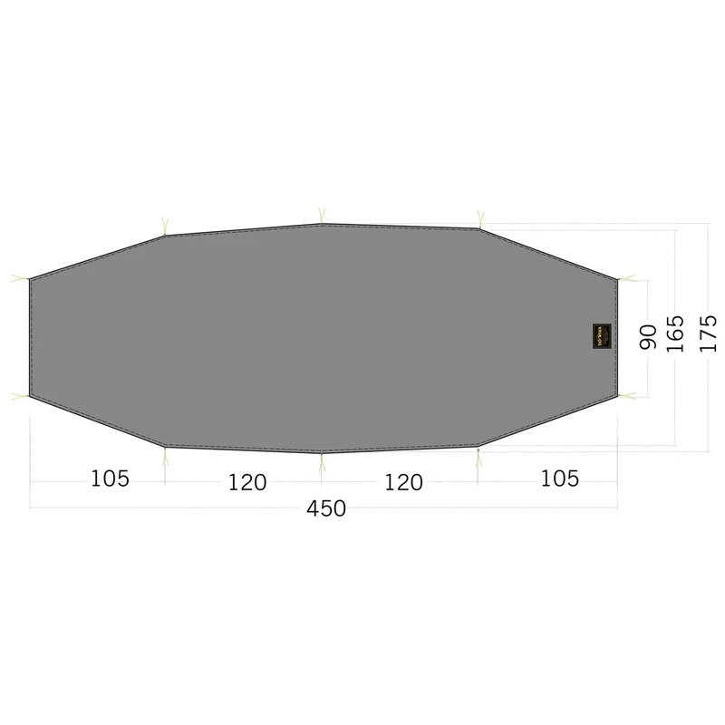 Zeltunterlage Floor Sheet LT Rokua 3 steingrau oliv