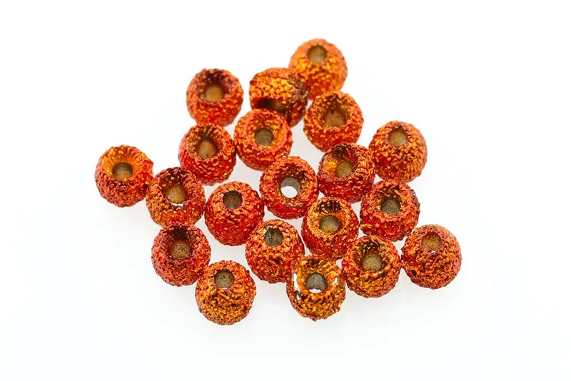 Grobe Wolframperlen – Orangefarbener Grob