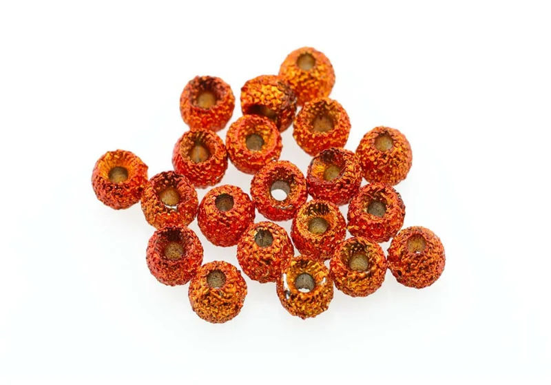 Grobe Wolframperlen – Orangefarbener Grob