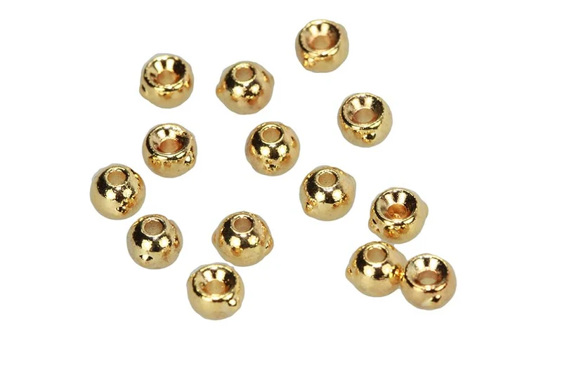 Wolframperlen mit Nymphenkopf – Gold
