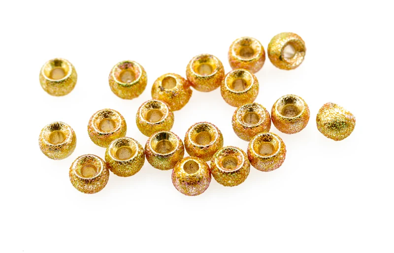 Grobe Wolframperlen - Goldgrit