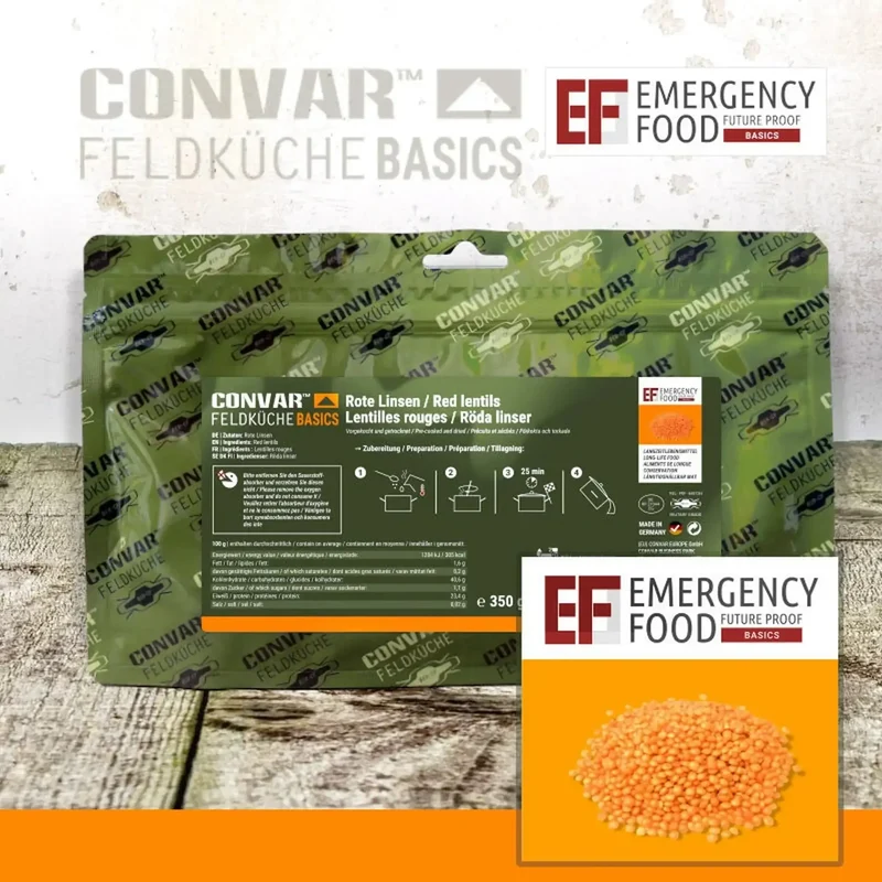 Feldküche Basics Rote Linsen 350 g