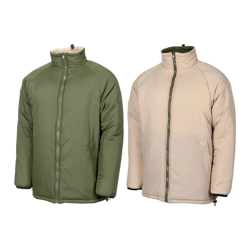 Britische Thermojacke wendbar oliv khaki