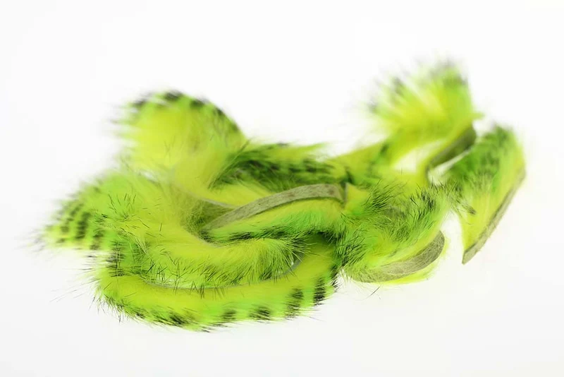 Tiger Barred Magnum Rabbit Strips – Schwarz-gebändert, Chartreuse/Flu. Yellow