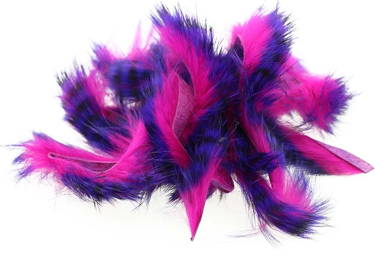 Tiger Barred Magnum Rabbit Strips – Schwarz-violett/Fuchsia