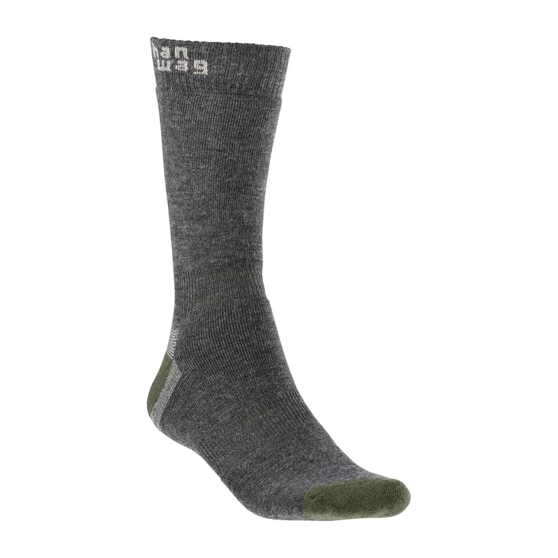 Socken Thermo asphalt dark green