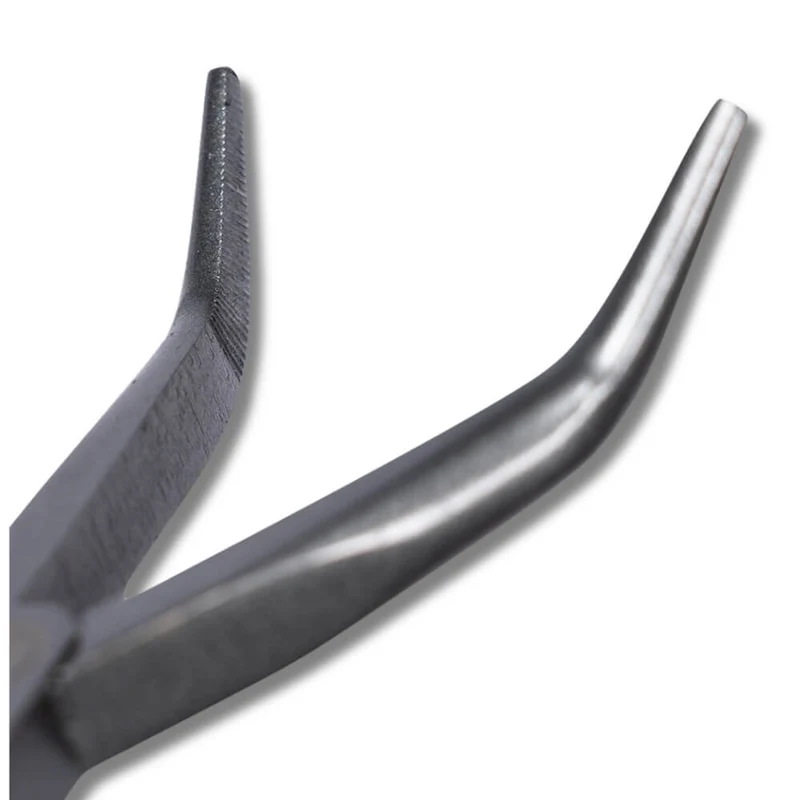 Lösezange gebogen / Bent Nose Pliers / 28 cm