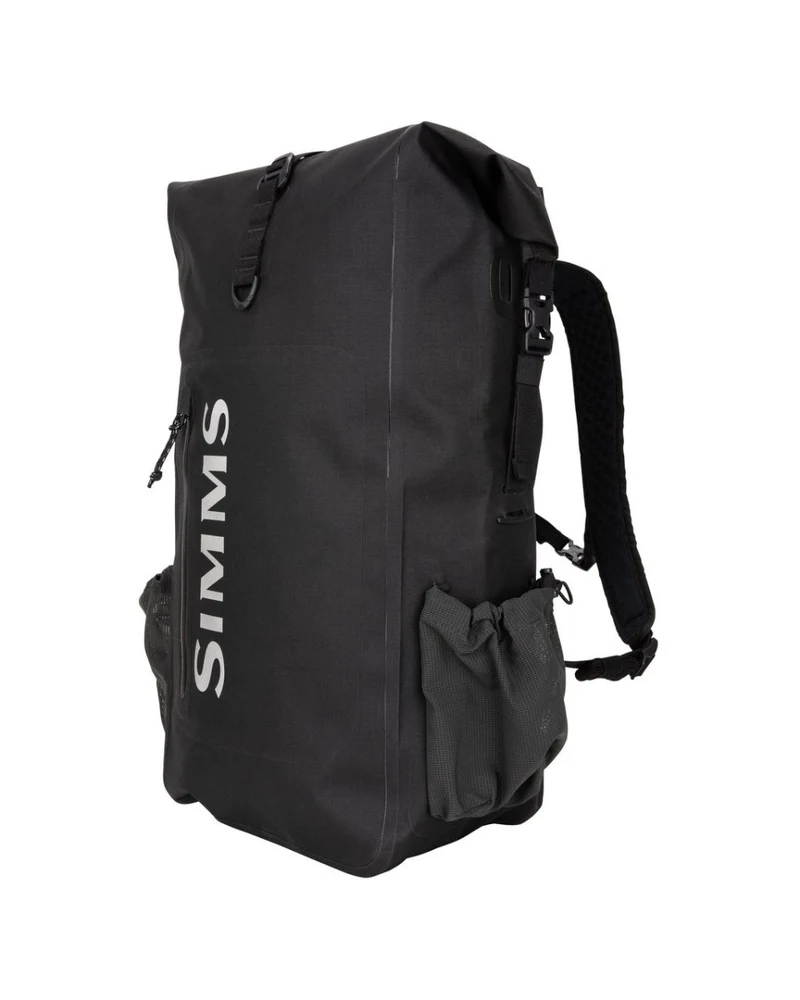Simms Dry Creek Rolltop-Rucksack – 30 l, Schwarz