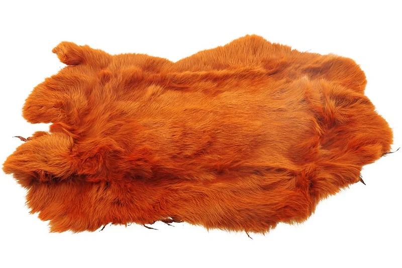 Vollkaninchenfell – Gebranntes Orange