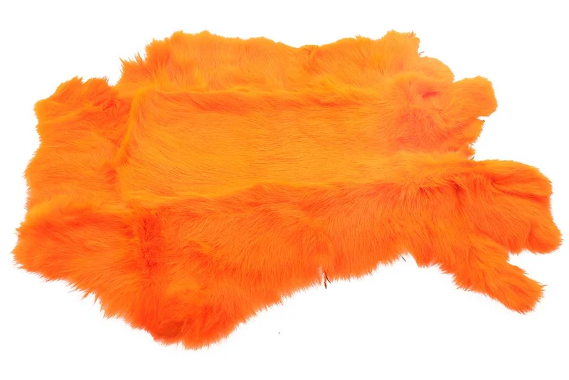 Vollkaninchenfell - Orange