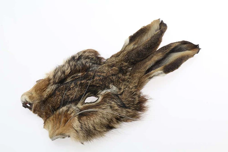 Kaninchenmaske – Naturbraun