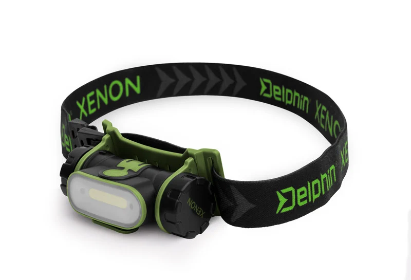 Delphin XENON Stirnlampe | Leistungsstarke LED Kopflampe für Angler