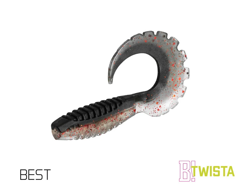 Delphin TWISTA UVs 8cm | UV-aktiver Gummiköder mit Twisterschwanz