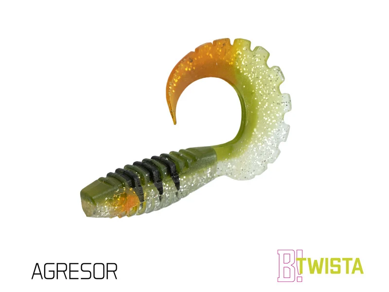 Delphin TWISTA UVs 8cm | UV-aktiver Gummiköder mit Twisterschwanz