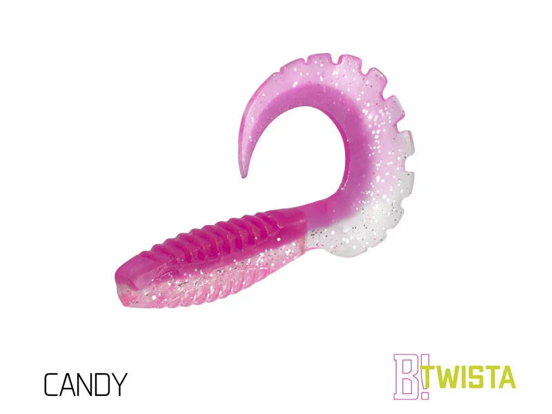 Delphin TWISTA UVs 8cm | UV-aktiver Gummiköder mit Twisterschwanz
