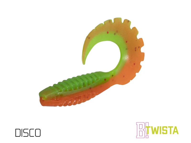 Delphin TWISTA UVs 8cm | UV-aktiver Gummiköder mit Twisterschwanz