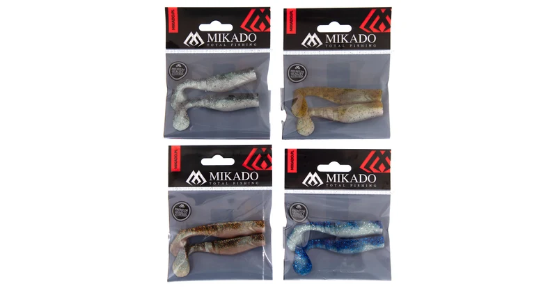 Mikado Fishunter NATURAL MIX | Fängige Gummifische im 2er-Set