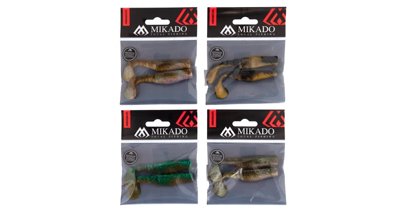 Mikado Fishunter FANTASY MIX | Kreative Farbmuster Gummifische – 2 Stück