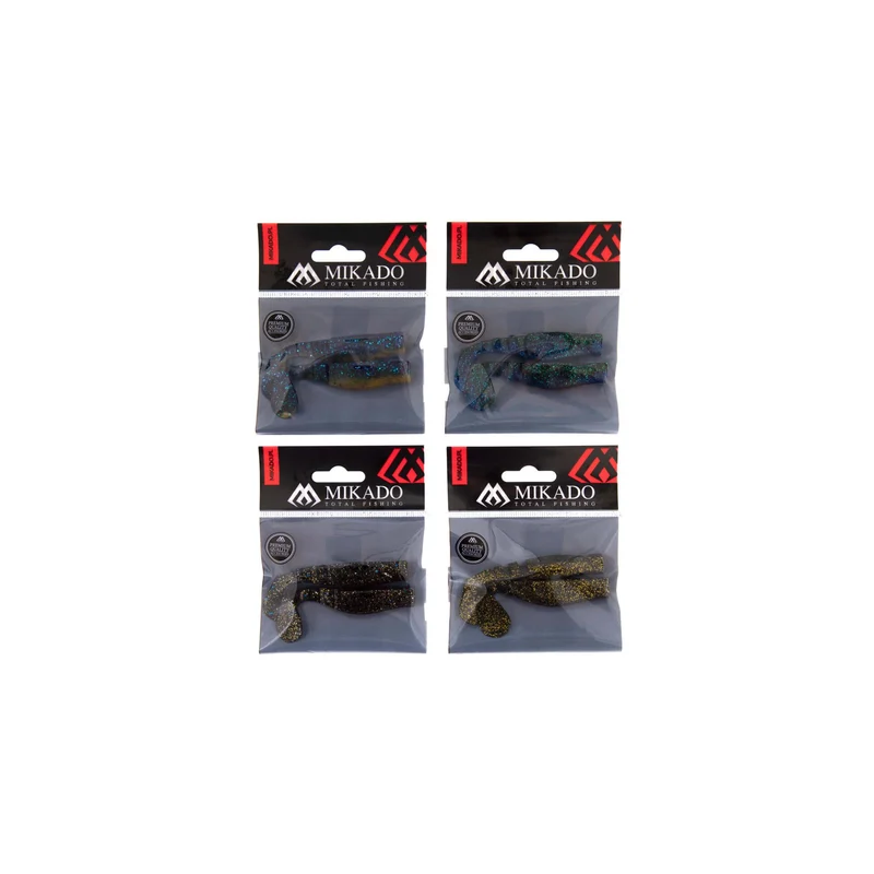 Mikado Fishunter DARK MIX | Gummifische für klares Wasser & Kontrast – 2 Stück