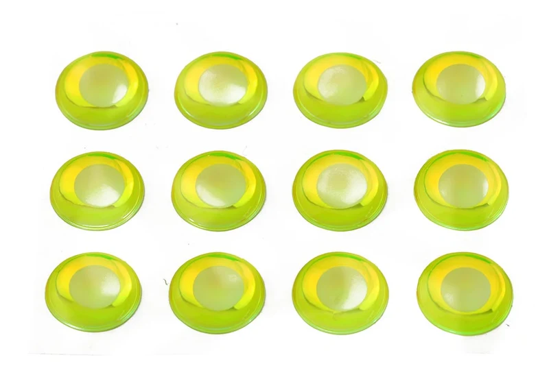 Fl. Augen – Fl. Gelb/Chartreusegrün/weiße Pupille
