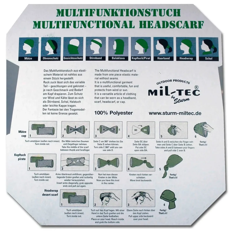 Multifunktionstuch Headscarf