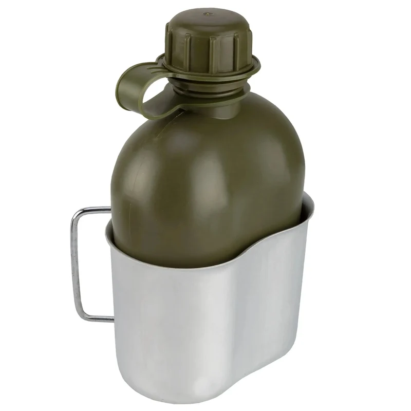 ÖBH Feldflasche mit Becher und Hülle 1 L neuwertig