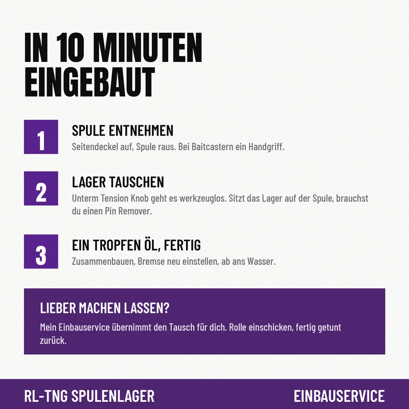 RL-TNG APEX Spulenlager Set für Shimano Casitas