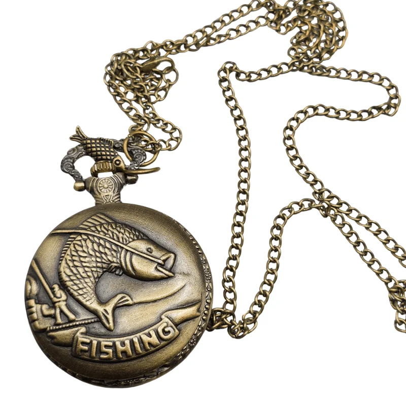 Taschenuhr mit Fisch