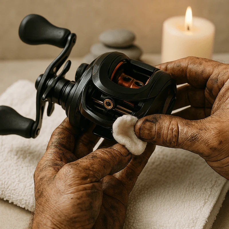 Baitcaster Wartung – Professioneller Rollenservice mit Ultraschallreinigung, Premiumöl & Spezialfett
