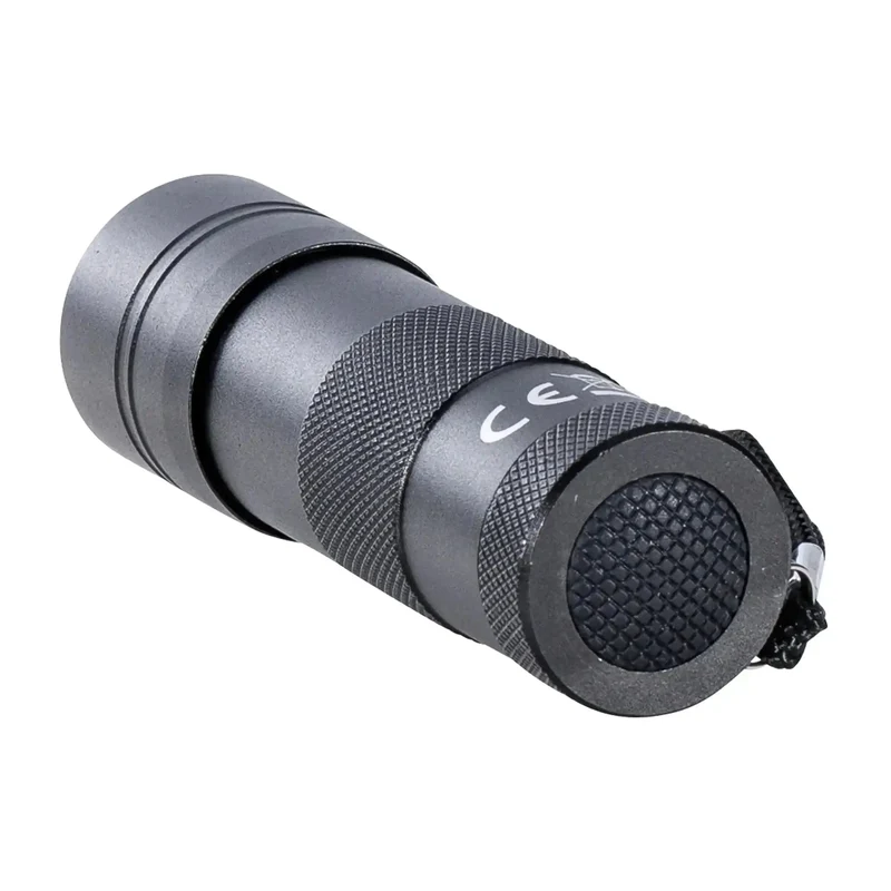 Stablampe 12 LED 20 Lumen Schwarz