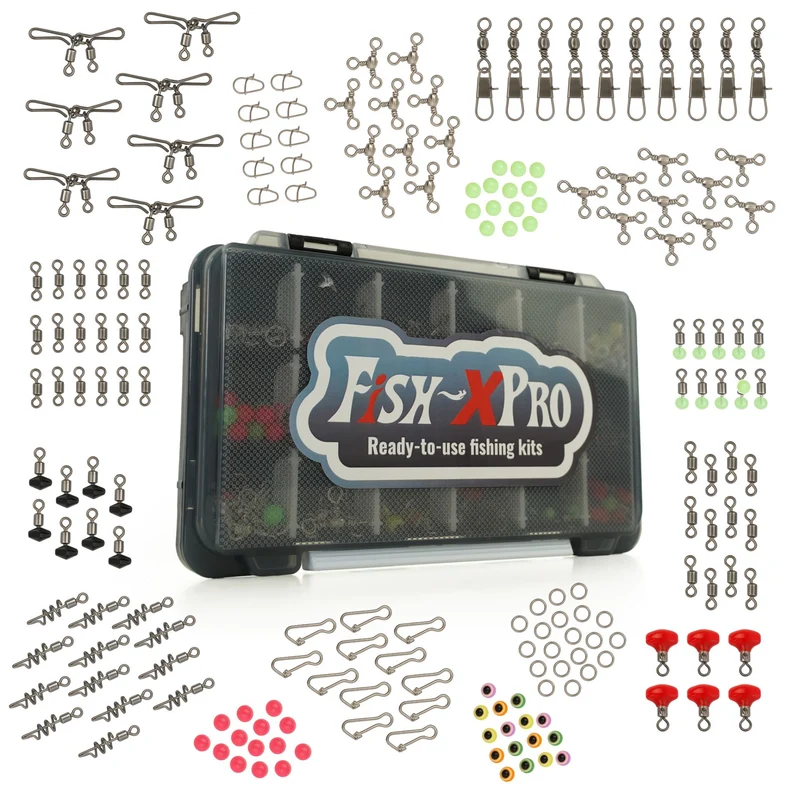 FISH-XPRO Angelzubehör-Set 236-teilig inkl. Tackle Box