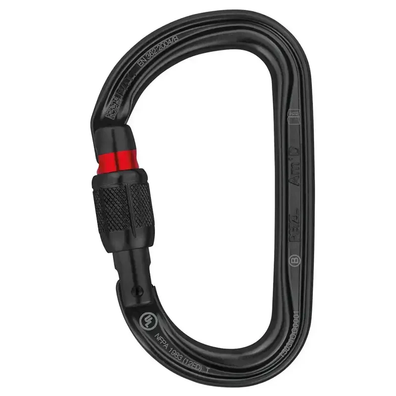 Karabiner AmD Screw Lock schwarz