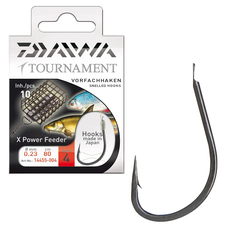 DAIWA Tournament X Power Feeder Vorfachhaken gebundene Haken