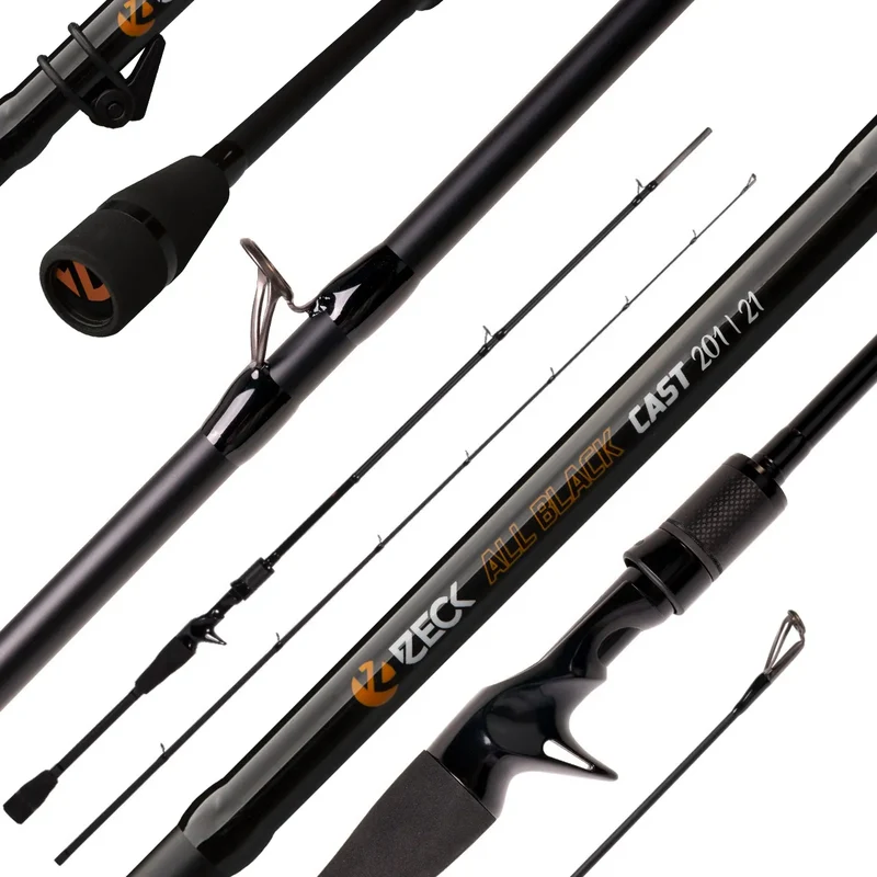 Zeck All Black Spinnruten Baitcastrute