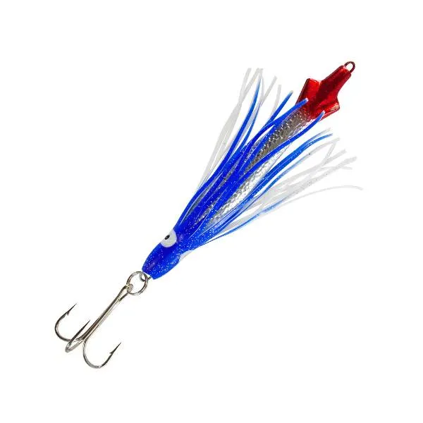 Team Deep Sea Octopus Pilker Blau/Rot/Silber