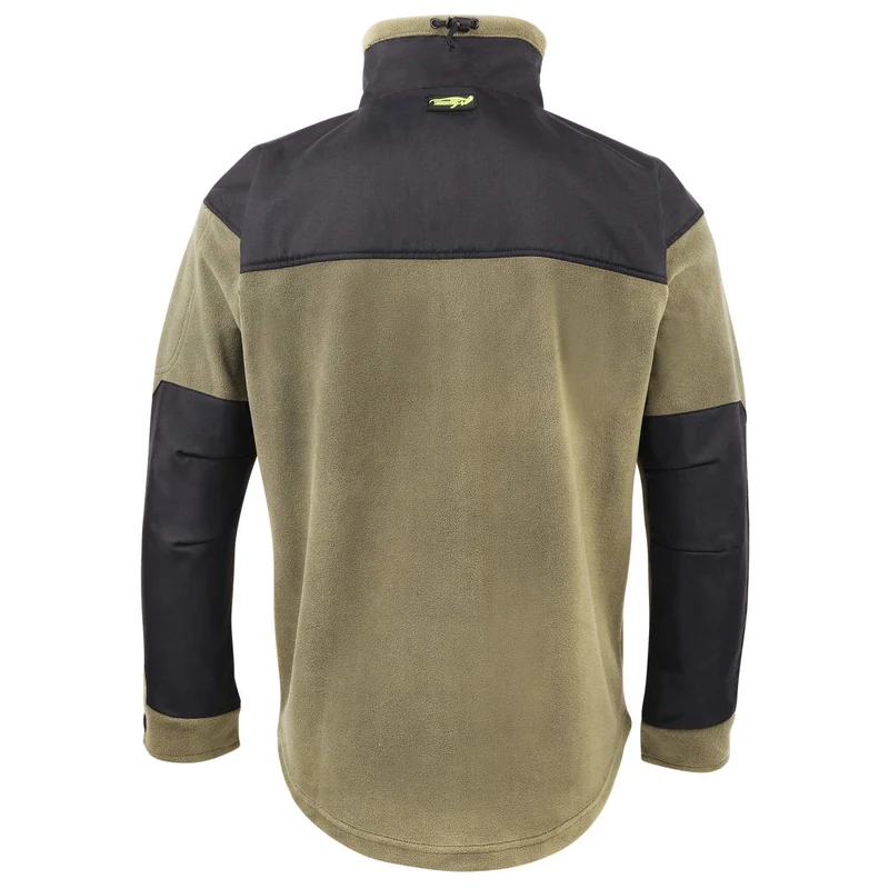 Legendfossil Fleecejacke Kalmar - Wasserabweisend - Anti-Pilling - Oliv Schwarz
