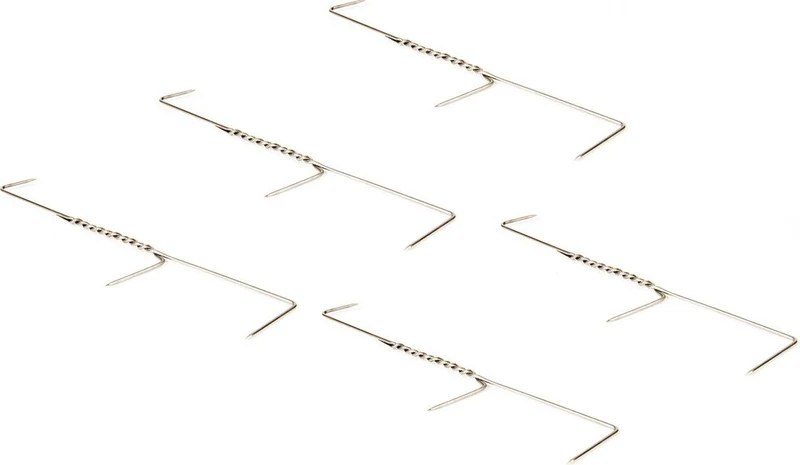 X2 Räucherhaken Edelstahl doppelt 5 Stück