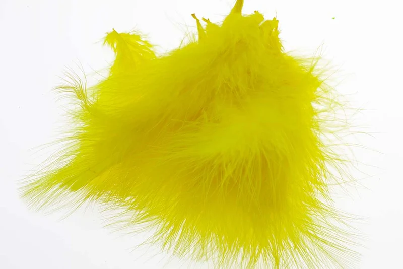 Marabufedern auswählen – Gelb
