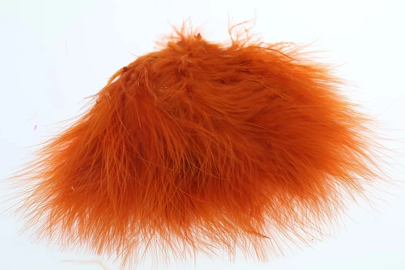 Ausgewählte Marabufedern – Gebranntes Orange