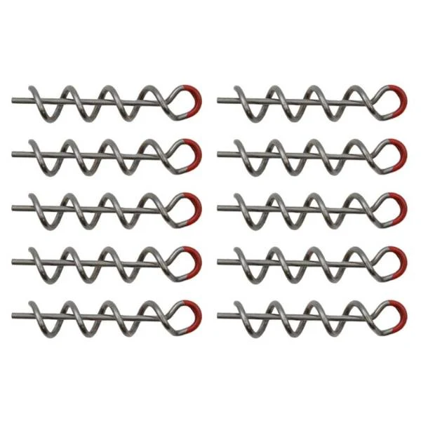 Senshu Jig Schraube Rot/Silber | 10 Stk