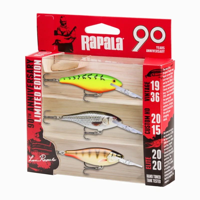 Rapala 90 Years Limited Edition Lure Kit Shad Rap Mid Bright