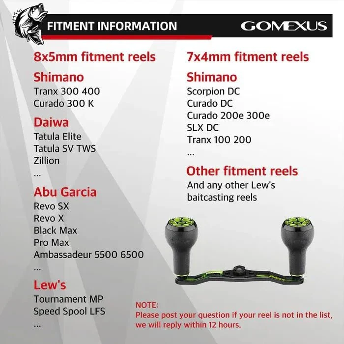 Gomexus Camo Carbon Handle 95 mm Handle mit 27 mm TPE Knobs