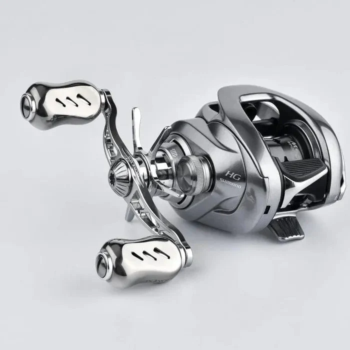Gomexus Baitcasting Aluminium 100 mm Handle mit 22mm Titanium Knobs