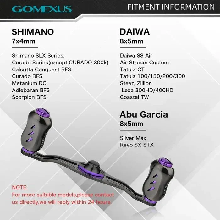 Gomexus Kage Titanium Handle mit 22 mm Titanium Knobs