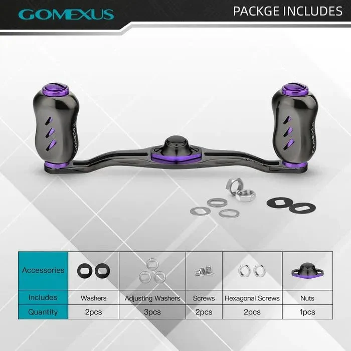 Gomexus Kage Titanium Handle mit 22 mm Titanium Knobs