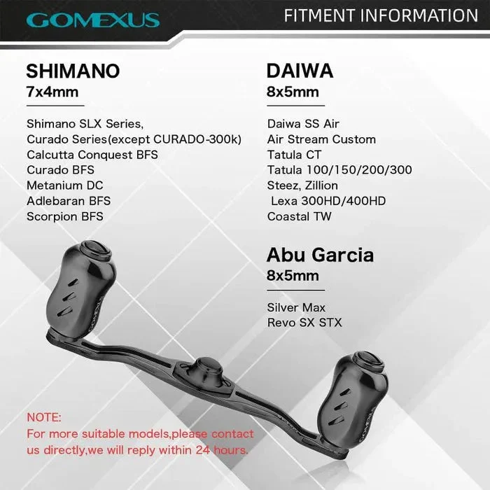 Gomexus Kage Titanium Handle mit 22 mm Titanium Knobs