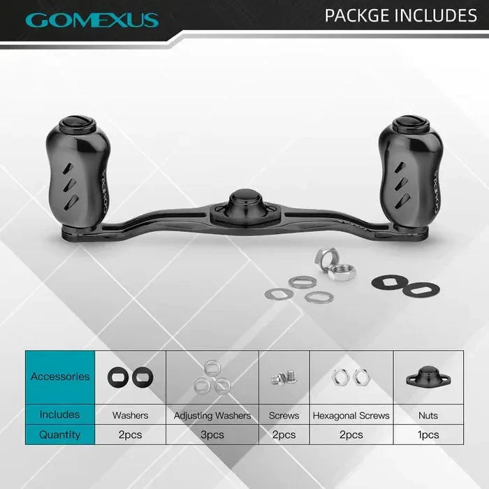 Gomexus Kage Titanium Handle mit 22 mm Titanium Knobs