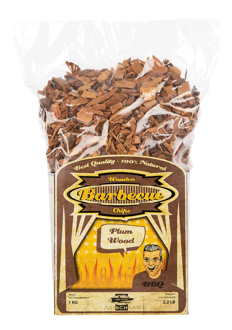 Räucherchips Plum Wood Pflaume 1Kg
